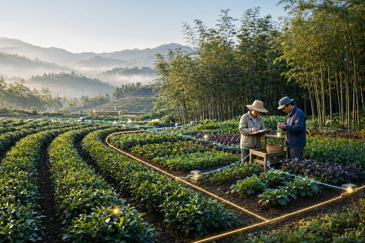 浙江山地产业从种植到加工的完整现场